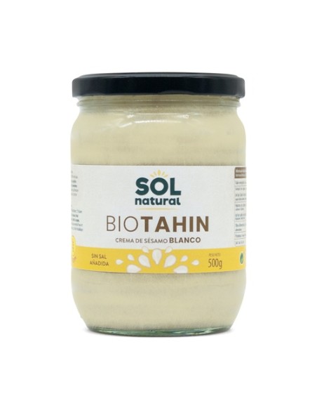 Tahín blanco grande Bio 500 g Sol Natural