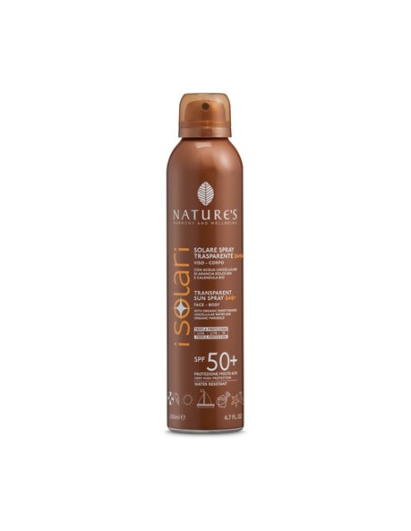 Spray Solar Transparente para Niños SPF 50+ 200 ml Nature's Bounty