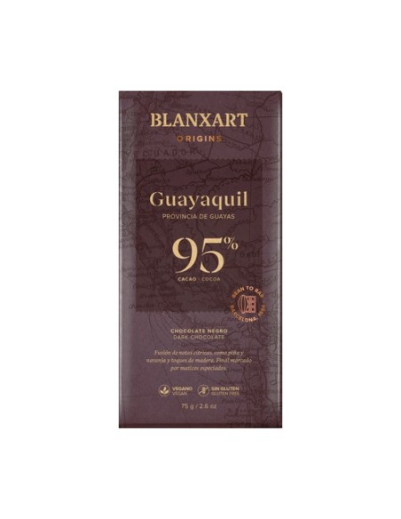Chocolate negro Guayaquil 95% 75 g Blanxart