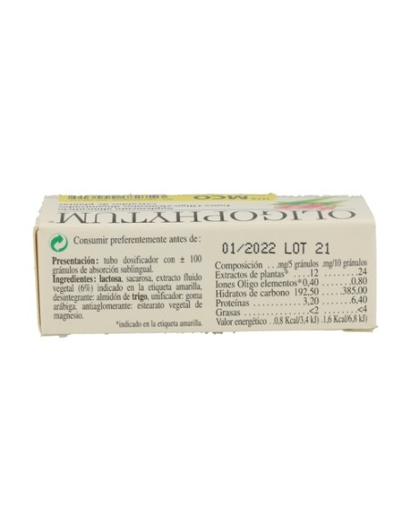 Oligophytum Manganeso Cobalto (H16 MCO) 100 comprimidos sublinguales Holistica