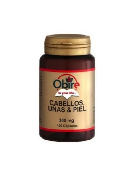 Cabellos y Uñas (levadura + Selenio) 100 cápsulas de 225mg Obire