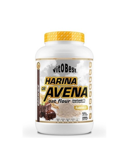 Harina de avena brownie 2 kg de polvo (Brownie) VIT.O.BEST