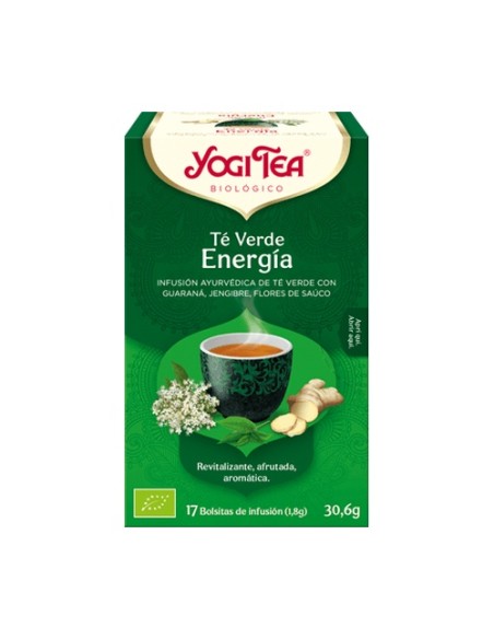 Té Verde Energía 17 bolsitas infusoras de 1.8g Yogi Tea
