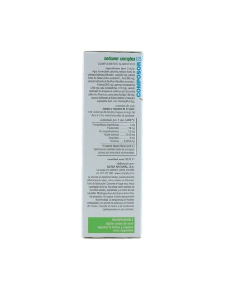 Composor 05 Valeriana Sedaner Complex Formula XXI 50 ml Soria Natural