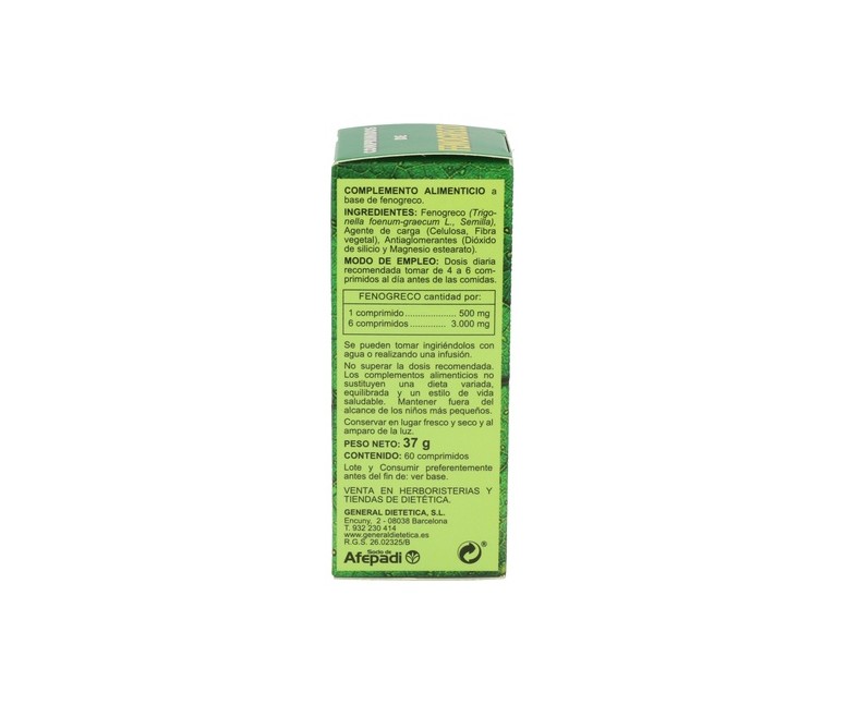 Fenogreco 60 comprimidos de 500 mg Integralia