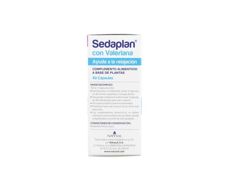 Sedaplan 40 cápsulas Natysal