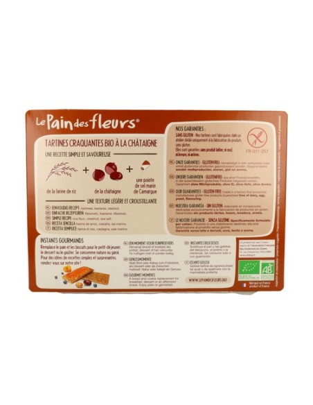 Tostadas Crujientes de Castaña Bio Sin Gluten 300 g Le Pain des Fleurs