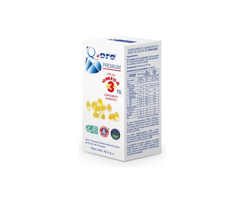 Q.ore Premium Omega 3 60 perlas Anroch Fharma