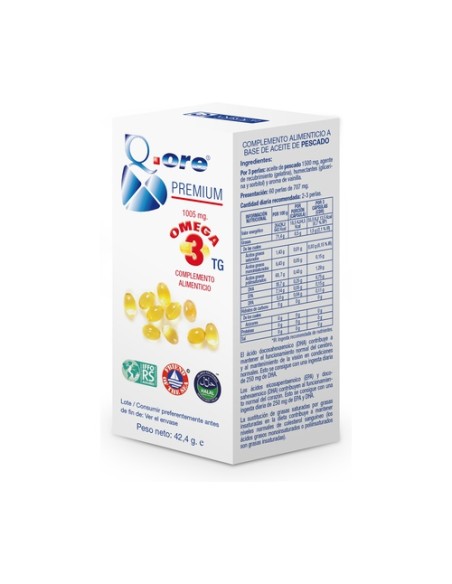 Q.ore Premium Omega 3 60 perlas Anroch Fharma