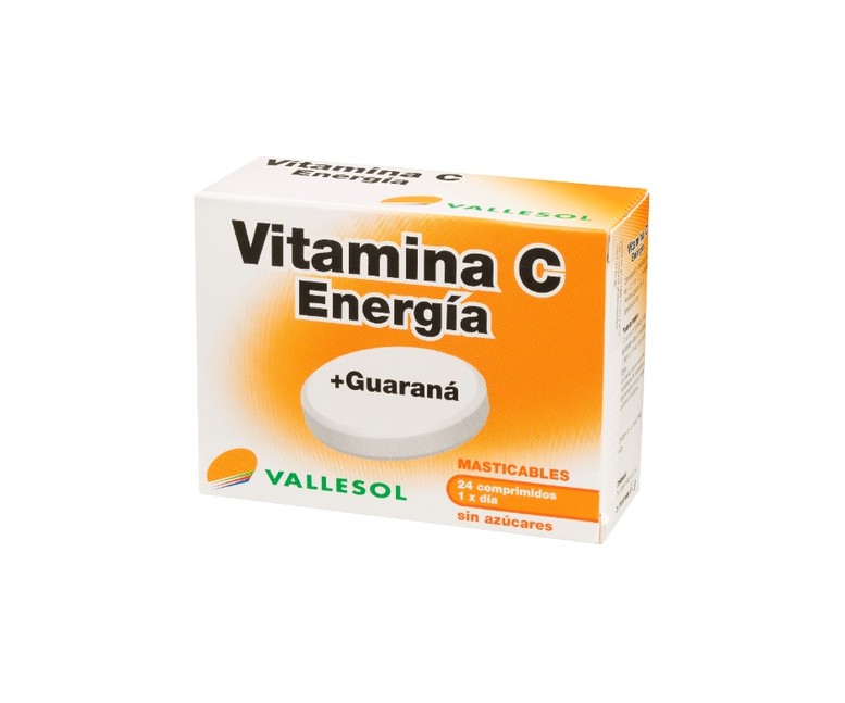 Vitamina C y Guaraná 24 comprimidos Vallesol