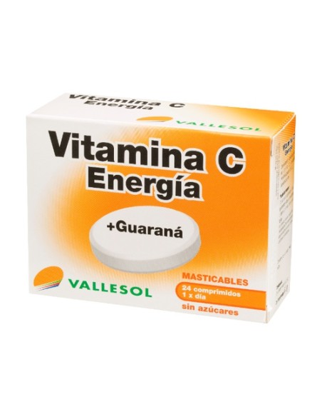 Vitamina C y Guaraná 24 comprimidos Vallesol