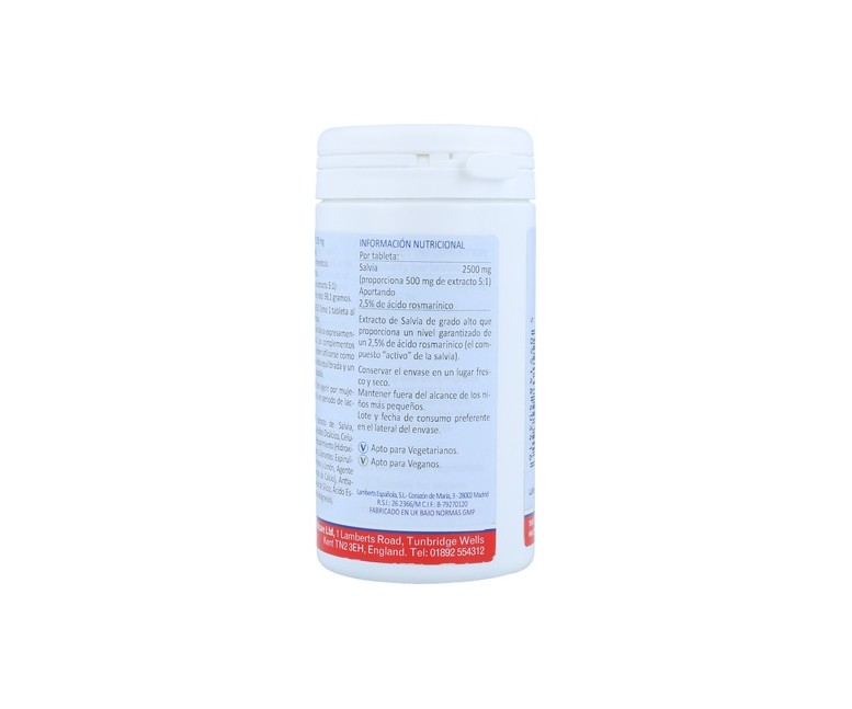 Salvia 90 tabletas de 2500mg Lamberts