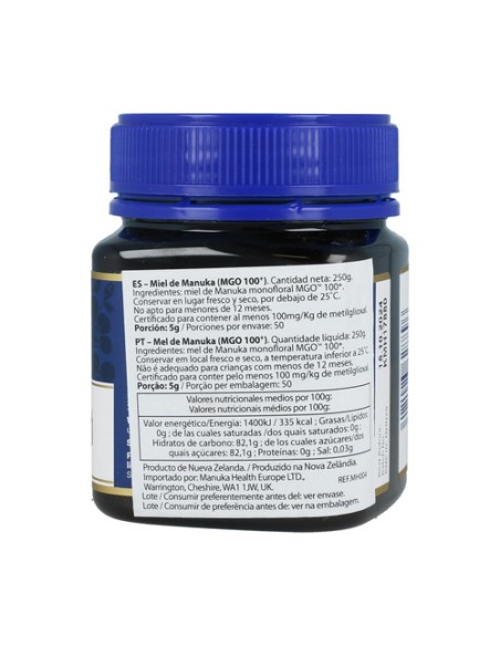 Miel de Manuka MGO 100+ 250 g Manuka Health New Zealand