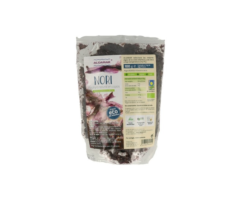 Algas Nori Copos 100 g Algamar