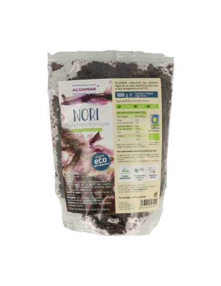 Algas Nori Copos 100 g Algamar