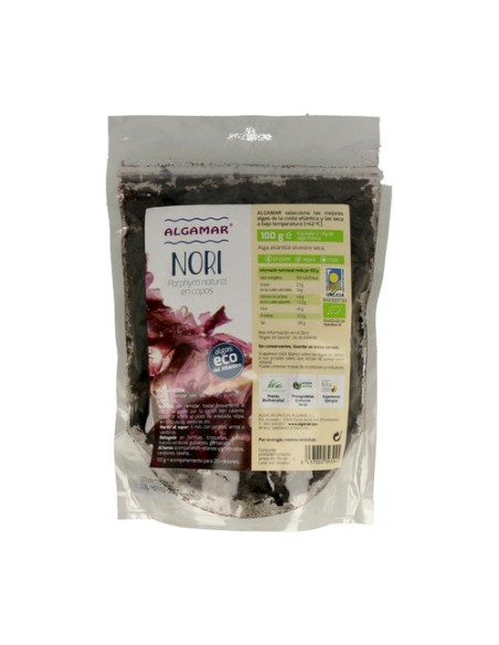 Algas Nori Copos 100 g Algamar