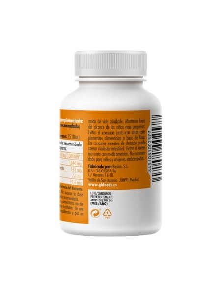 Chitosán con té verde y vitamina C 100 cápsulas GHF