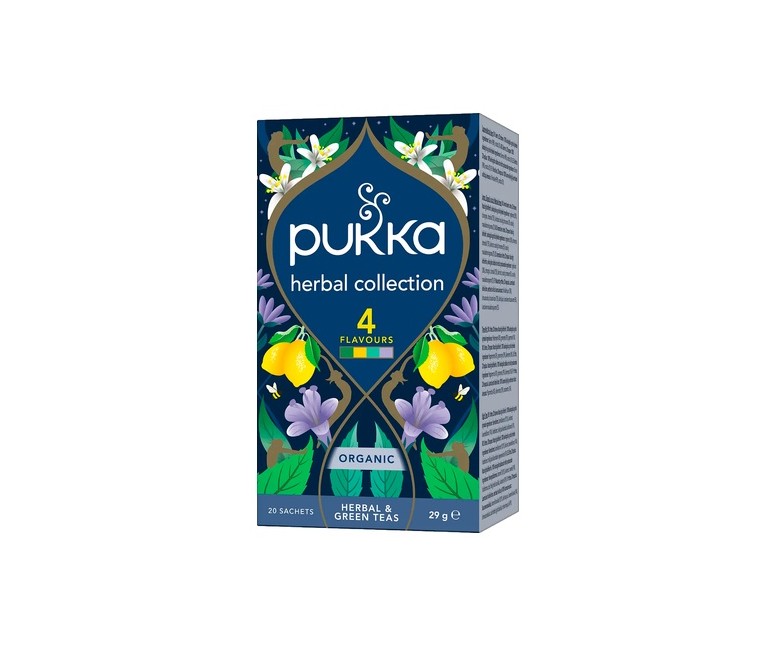 Surtido de infusiones Herbal Collection 20 bolsitas infusoras Pukka
