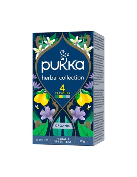 Surtido de infusiones Herbal Collection 20 bolsitas infusoras Pukka