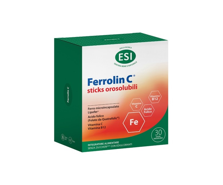 Ferrolin C sticks orosolubles 30 sticks (Limón) Esi