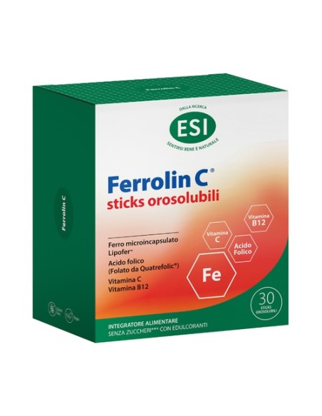 Ferrolin C sticks orosolubles 30 sticks (Limón) Esi
