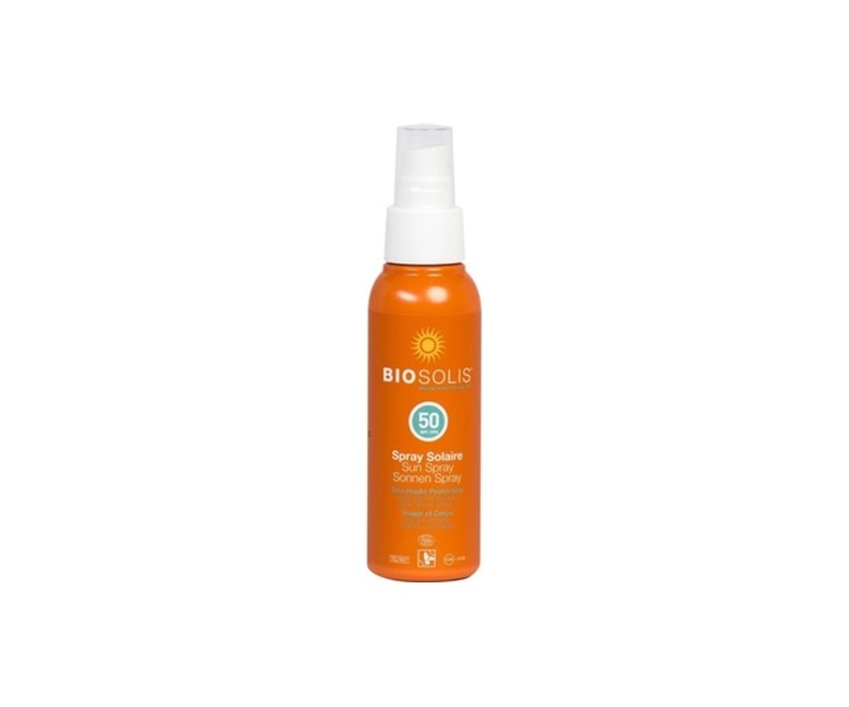 Spray solar SPF50+ Bio 100 ml de crema Biosolis