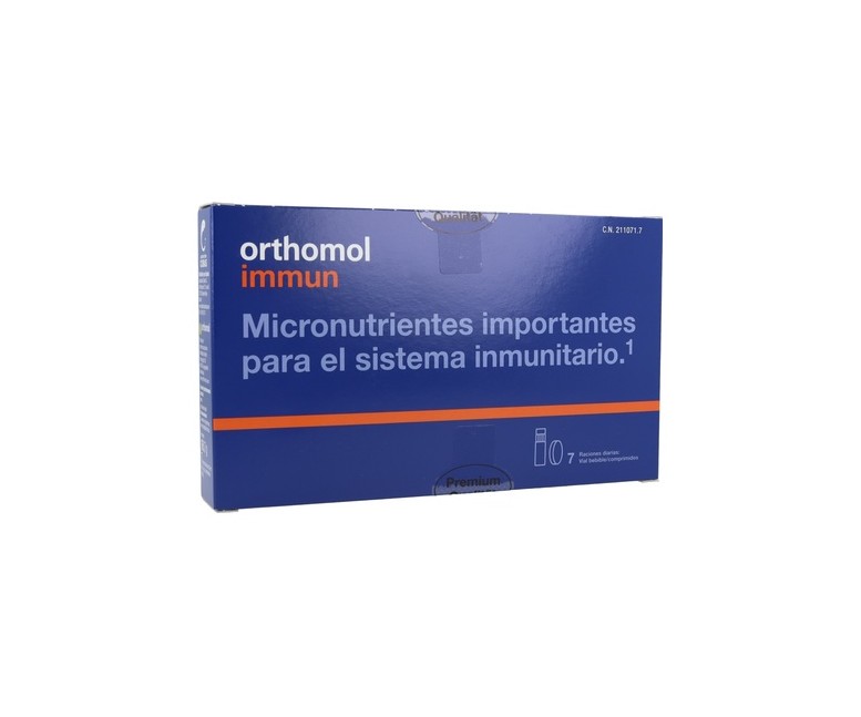 Immun 7 ampollas + 14 comprimidos Orthomol