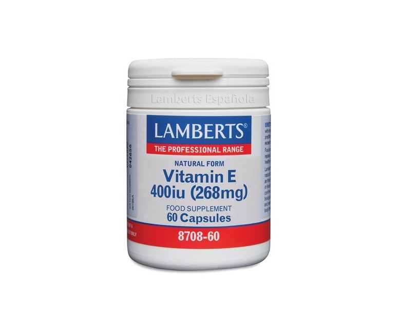 Vitamina E 400 UI 60 cápsulas Lamberts