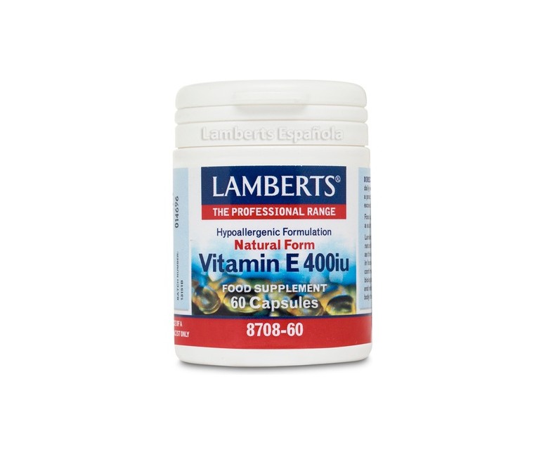 Vitamina E 400 UI 60 cápsulas Lamberts