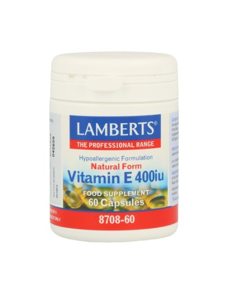 Vitamina E 400 UI 60 cápsulas Lamberts