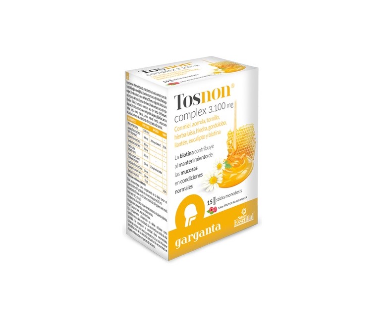 Tosnon complex garganta 15 sticks de 3.1mg Nature essential