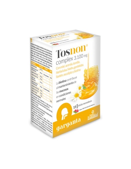 Tosnon complex garganta 15 sticks de 3.1mg Nature essential