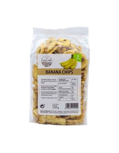 Banana chips deshidratada 250 g Int-Salim