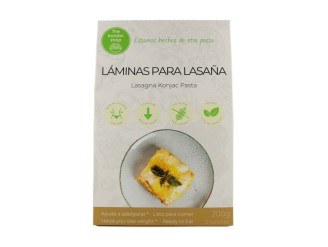 Láminas para lasaña de konjac