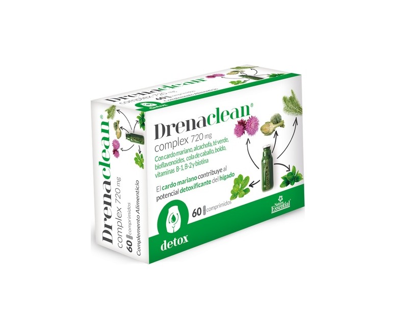 Drenaclean complex detoxificante 60 comprimidos de 720mg Nature essential