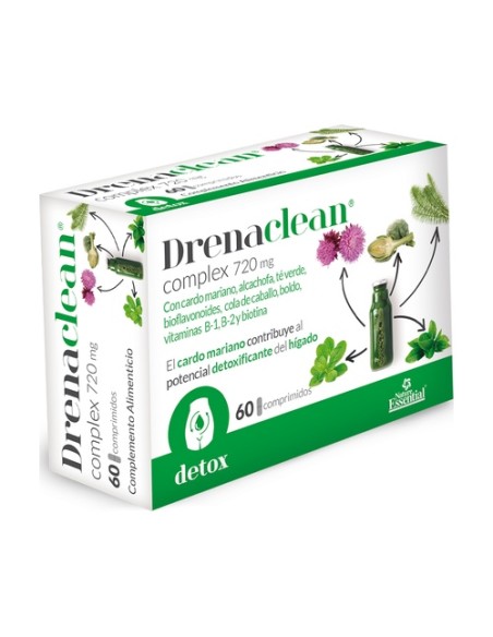Drenaclean complex detoxificante 60 comprimidos de 720mg Nature essential