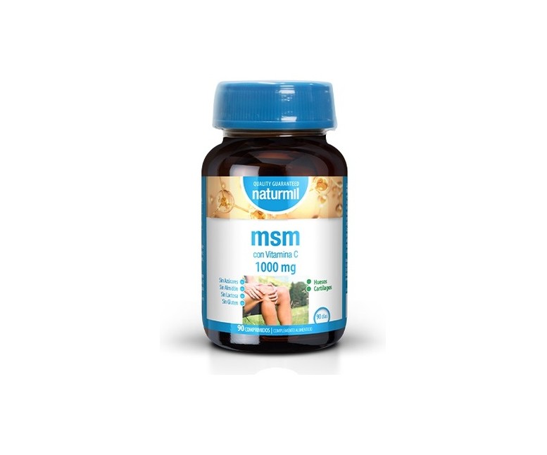 MSM 1000 mg con vitamina C 90 comprimidos Naturmil