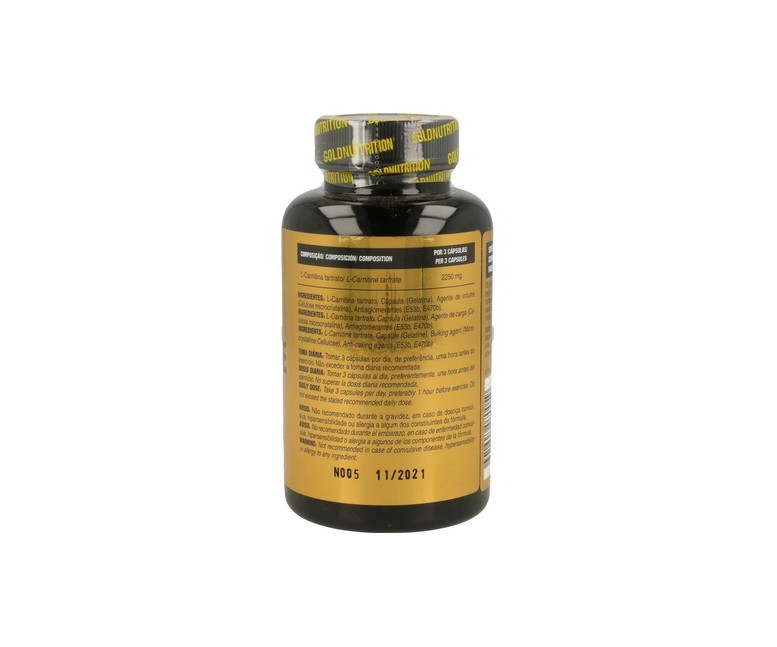 L Carnitina 60 cápsulas Gold Nutrition