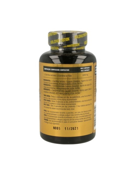 L Carnitina 60 cápsulas Gold Nutrition