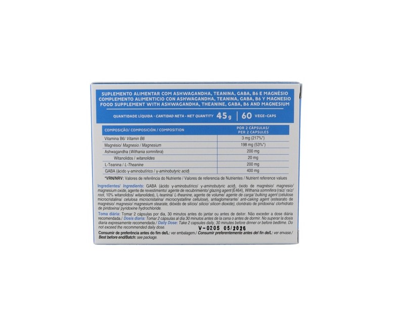 Stress support 60 cápsulas vegetales Gold Nutrition