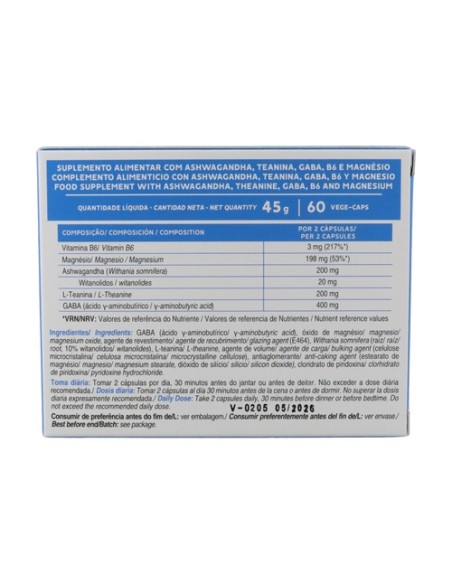 Stress support 60 cápsulas vegetales Gold Nutrition