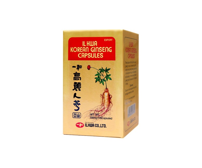Ginseng coreano 100 cápsulas de 612mg IL HWA