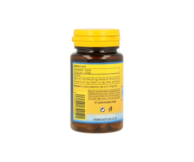 Omega 3-6-9 30 perlas de 1000mg Nature Essential
