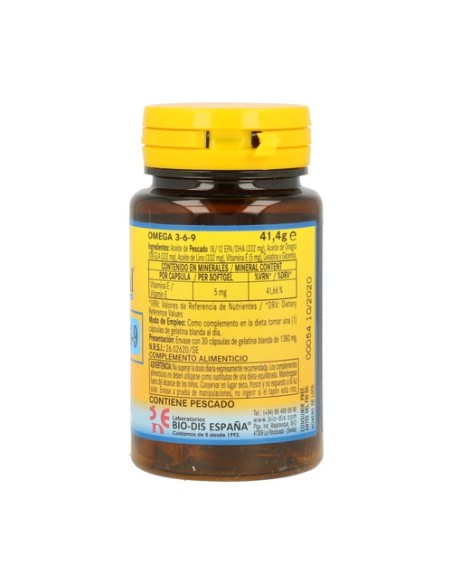 Omega 3-6-9 30 perlas de 1000mg Nature Essential