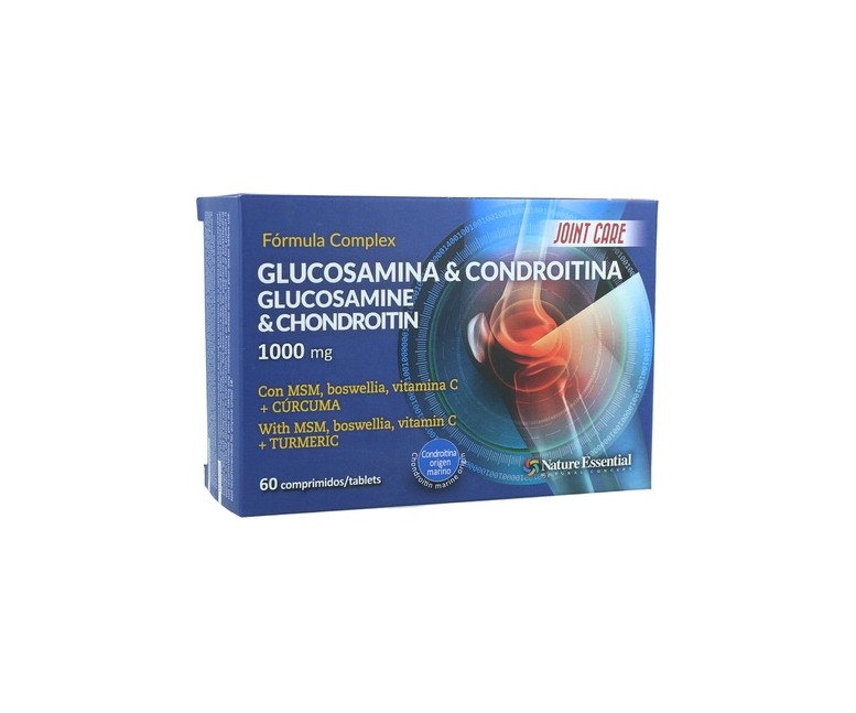 Glucosamina+Condroitina+Msm 60 comprimidos de 1000mg Nature Essential