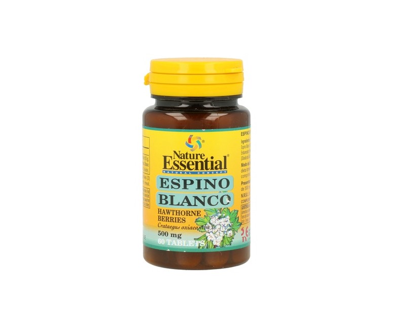 Espino Blanco 60 comprimidos de 500mg Nature essential