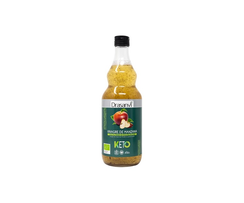 Vinagre manzana sin filtrar bio keto 750 ml de aceite Drasanvi
