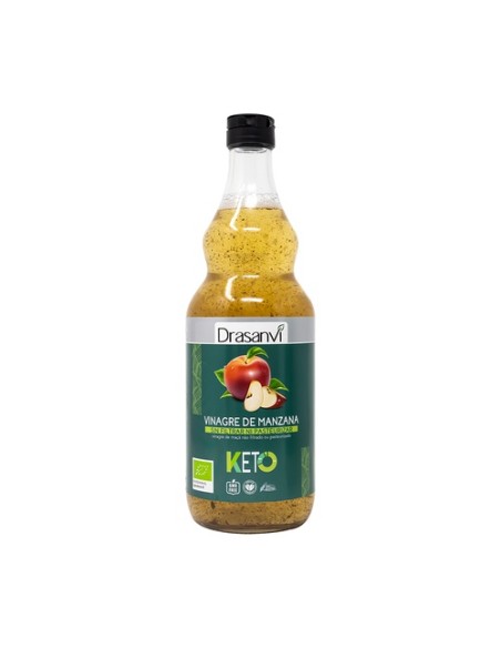 Vinagre manzana sin filtrar bio keto 750 ml de aceite Drasanvi