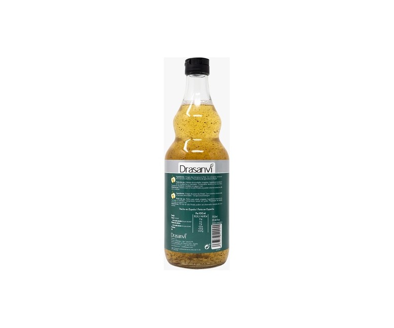 Vinagre manzana sin filtrar bio keto 750 ml de aceite Drasanvi