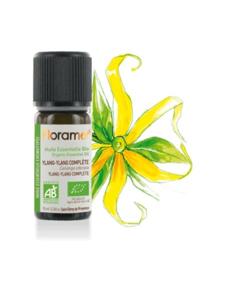 Aceite esencial de Ylang Ylang completo 10 ml de aceite esencial Florame